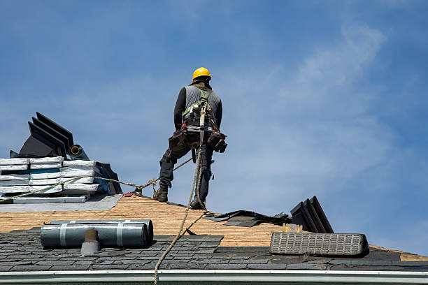 Professional Metal Roofing technician working in East Bethany, NY